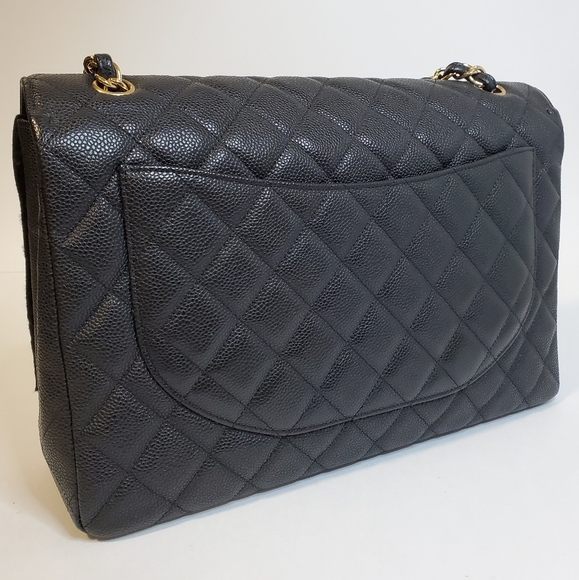 Chanel Maxi Single Flap Caviar Ghw - Picture 4 of 12
